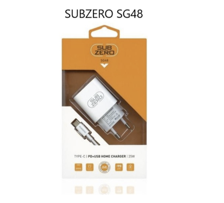 Subzero SG48 Type-C Pd+Usb Home Charger 25W