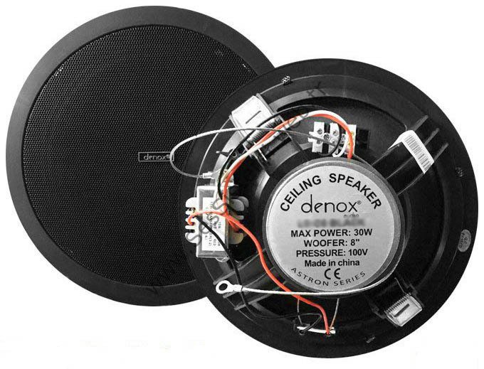 Denox LSC 6.5 BLK (Siyah) 6,5 inç 100Volt 10 Watt Tavan Hoparlörü
