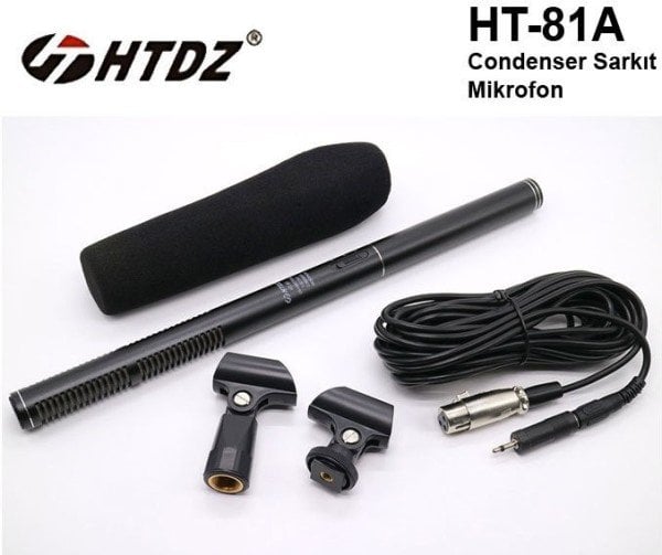 HTDZ HT-81A Kondenser Shotgun Mikrofon