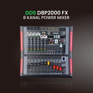 DDS D–8P2000FX  8 Kanal  2x1000 Watt Power Mikser