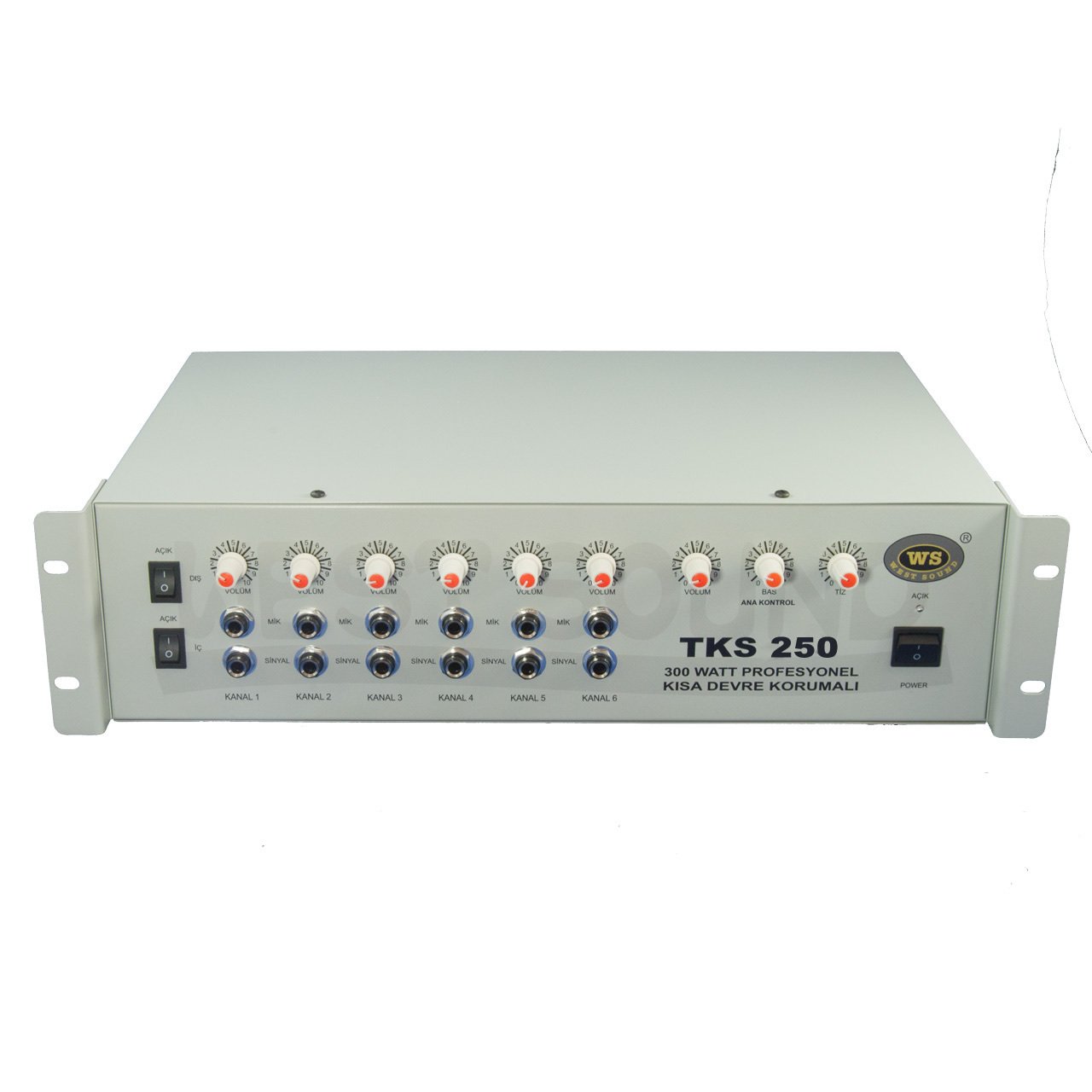 TKS 250 Watt 100V Hat Trafolu  Mikserli  Amplifikatör