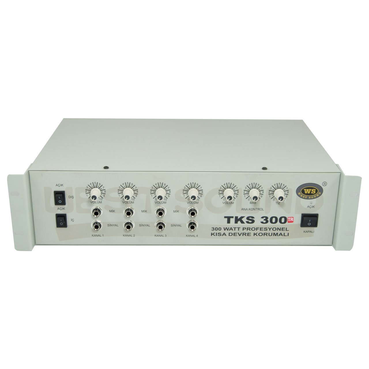 TKS 300 Watt 100V Hat Trafolu  Mikserli  Amplifikatör