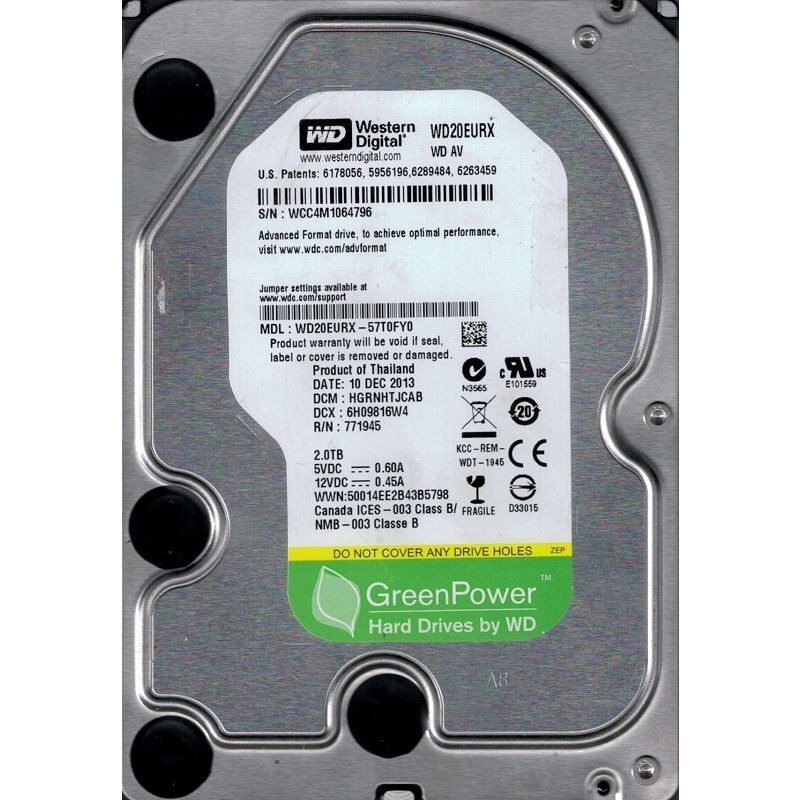 Western Digital AV-GP WD20EURX 2TB HDD