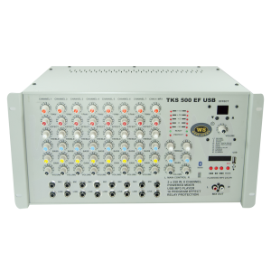 TKS 500 EF Efektli USB Girişli  8 Kanal Mikserli Stereo Amplifikatör