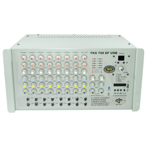 TKS 700 EF Efektli USB Girişli  8 Kanal Mikserli Stereo Amplifikatör