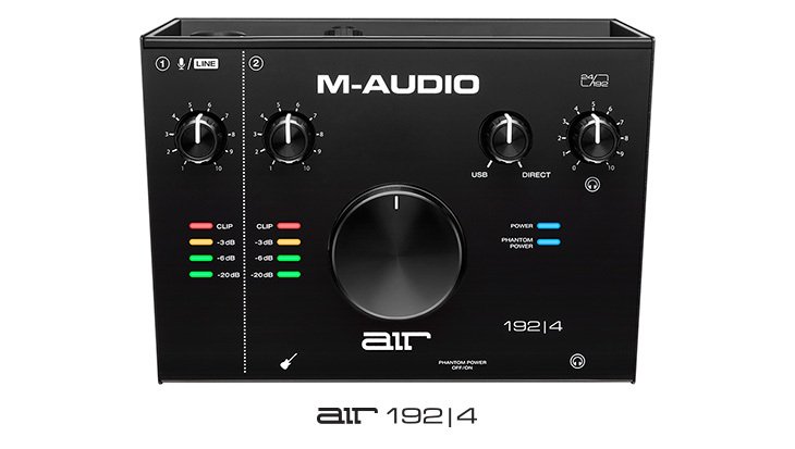 M-AUDIO AIR 192|4 Ses Kartı 2-giriş / 2-çıkış / 24-bit/192 kHz / +48 V Mikrofon / Enstrüman Girişli Yeni Nesil Ses Kartı