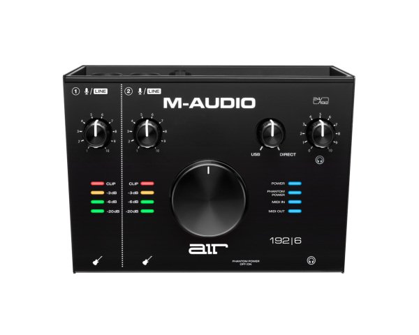 M-AUDIO AIR 192|6 Ses Kartı 2-giriş / 2-çıkış / 24-bit/192 kHz / +48 V Mikrofon / MIDI/ Enstrüman Girişli Yeni Nesil Ses Kartı