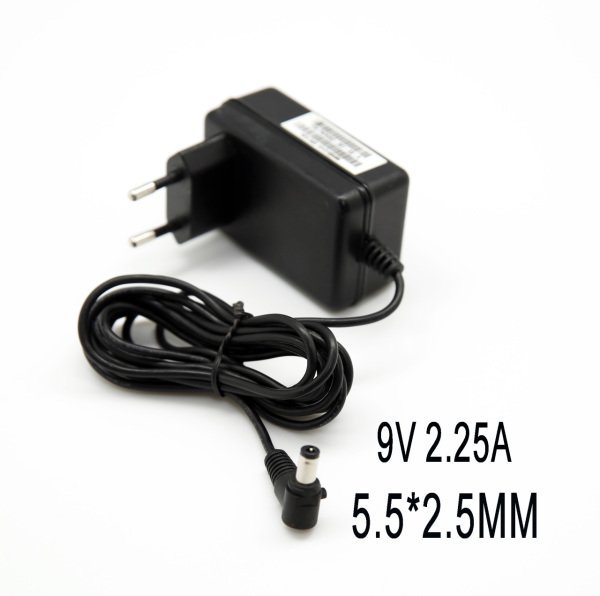 9V 2.25 A Priz Tipi Plastik Kasa Adaptör ( 5.5*2.5mm ) ( Kutusuz Gönderilir )