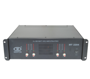 MT 2204 Stereo  4X200 Watt Güç Amplifikatör