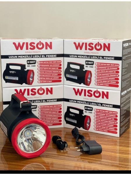 Wıson WS-3580 Uzun Menzilli Ledli El Feneri