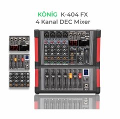 König  K-404 FX 4 Kanal Deck Mikser