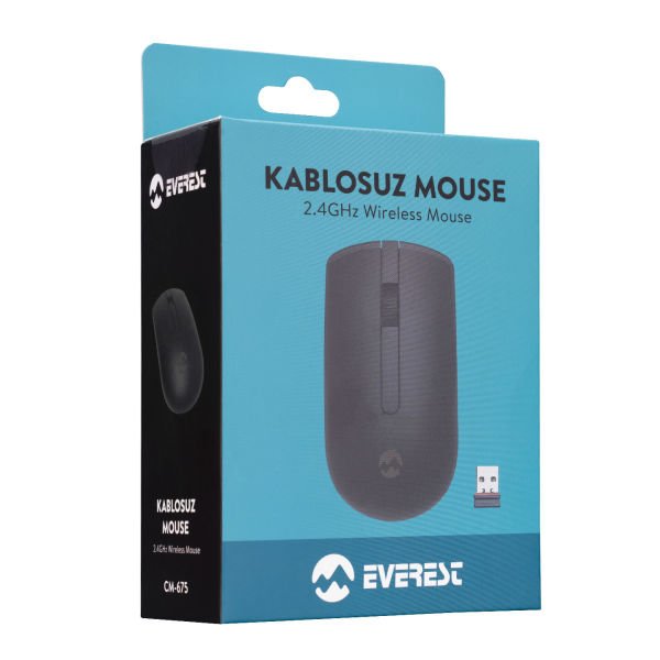Everest Cm-675 2.4ghz Siyah 1200dpi Optik Kablosuz