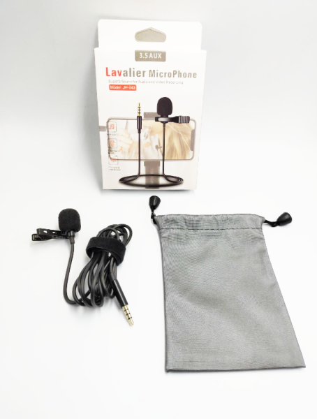 Lavalier JH-043  Canlı Yayın ve Youtuber Mikrofonu 3.5 Aux Girişli