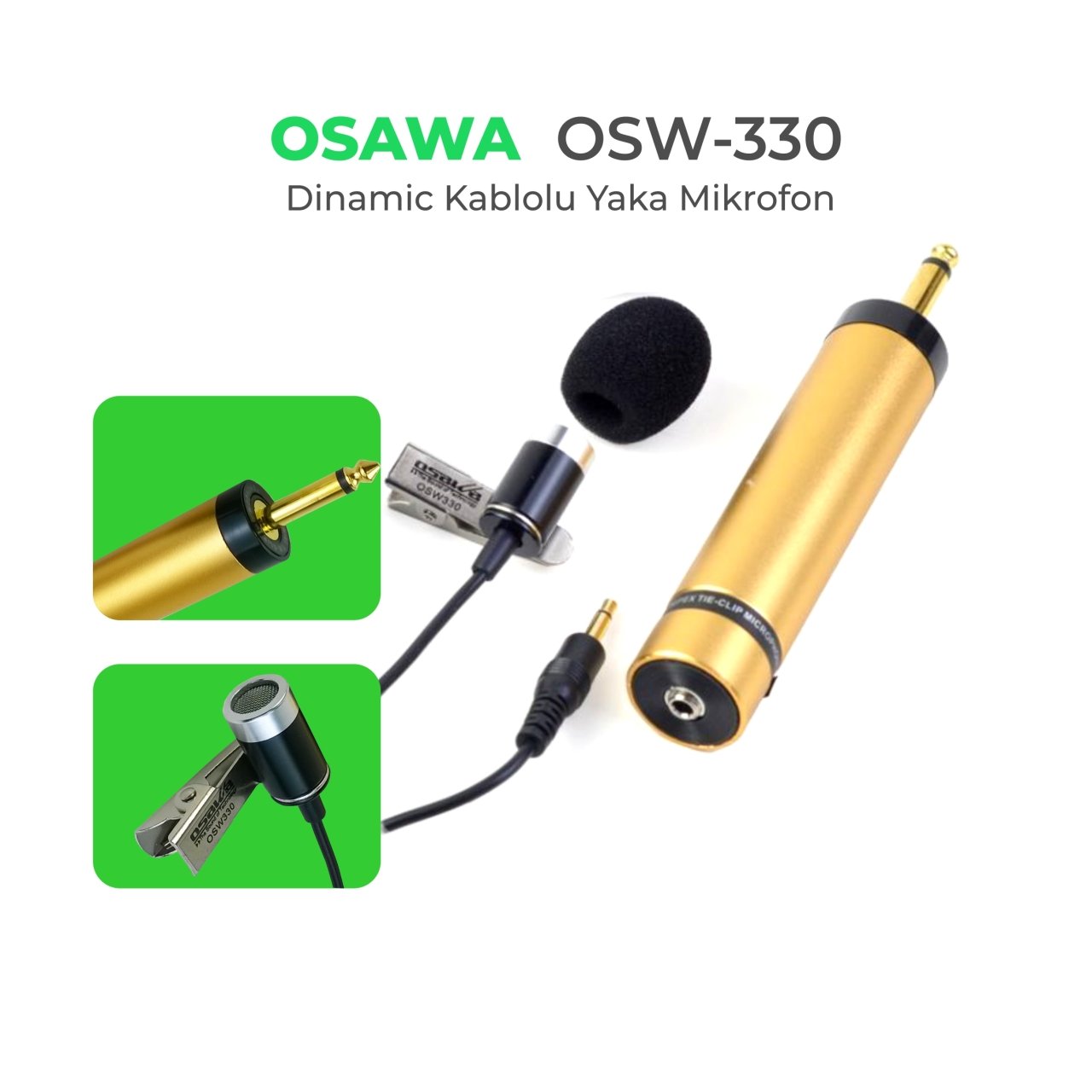 OSAWA OSW-330 Kablolu Yaka Mikrofonu