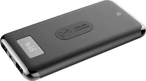 S-link IP-W10 10000mAh Powerbank Kablosuz Siyah Taşınabilir Şarj Cihazı