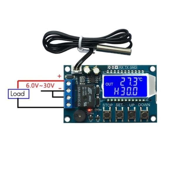 XY-T01 Sıcaklık Kontrol Devresi ve Röle Çıkışlı Dijital Termostat (6-30V)