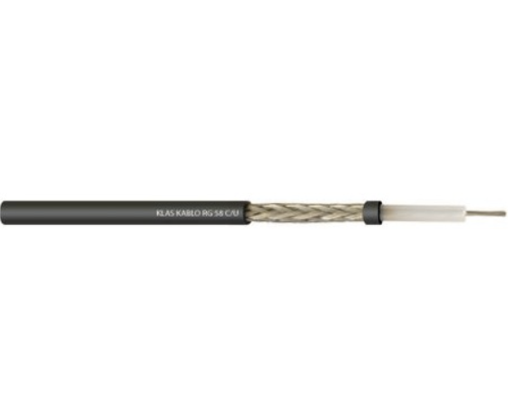 Klas RG58 C/U Koaksiyel 50 Ohm Kablo