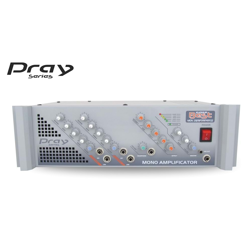 Best ANPR500R  500 Watt 2 Kanal Digital Echo'lu Reverb'li Kulaklık Çıkışlı Mono Ezan Amplifikatörü