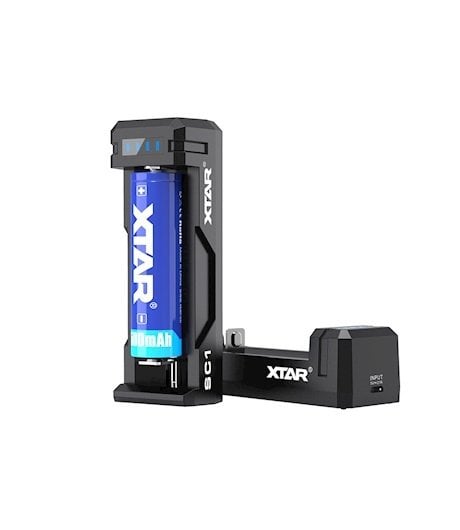Xtar SC1 - Taşınabilir Hızlı 18650 Li-ion Pil Şarj Cihazı / 1li