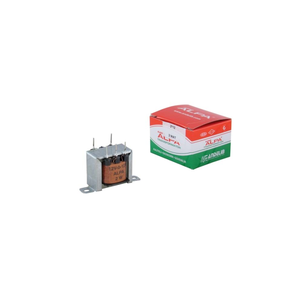Alpa  2 Watt  2X6V  Besleme Trafosu