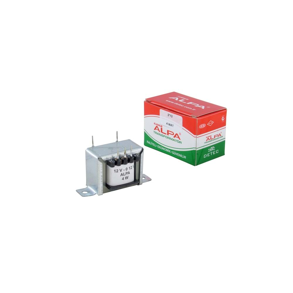 Alpa  4 Watt  2X9V  Besleme Trafosu