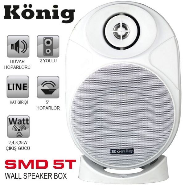 König SMD 5T 100V Hat Trafolu Sütun Hoparlör ( Takım Fiyatıdır )