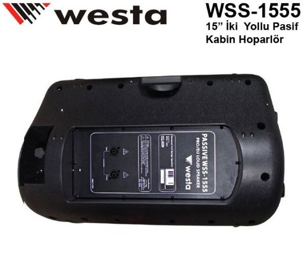 Westa WSS-1555  15'inch 800 Watt Pasif Kabin Hoparlör