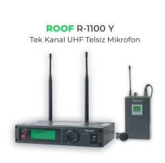 R–1100 Yaka Tek Kanal 2 Anten Uhf Kablosuz  Mikrofon