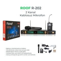 R–202   EL+YAKA  2 Kanal UHF Telsiz Mikrofon
