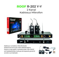 R–202   YAKA+YAKA  2 Kanal UHF Telsiz Mikrofon