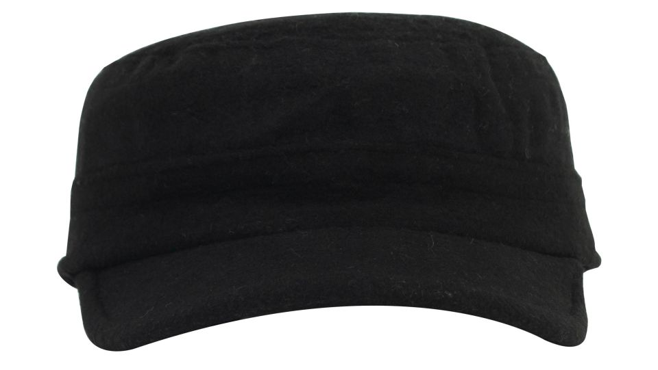 Kaşe Castro Siyah Ve Haki Şapka Ikili Set Kastro Set Outdoor Yünlü