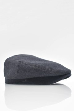 Erkek Siyah İngiliz Şapka Newsboy Kasket Flat Cap