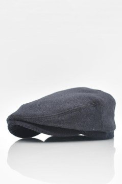 Erkek Siyah İngiliz Şapka Newsboy Kasket Flat Cap