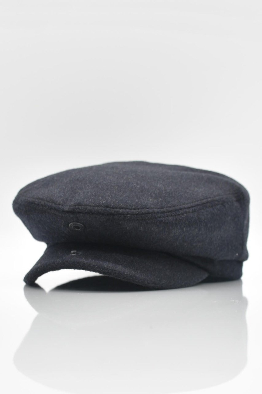 Erkek Siyah İngiliz Şapka Newsboy Kasket Flat Cap