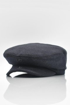 Erkek Siyah İngiliz Şapka Newsboy Kasket Flat Cap
