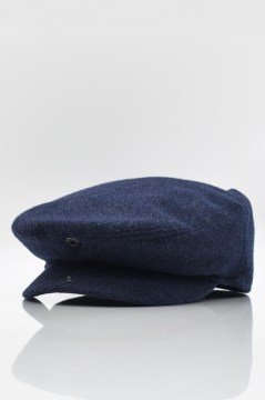 Erkek Lacivert İngiliz Şapka Newsboy Kasket Flat Cap
