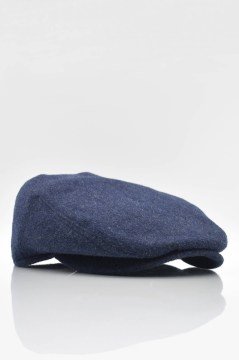 Erkek Lacivert İngiliz Şapka Newsboy Kasket Flat Cap