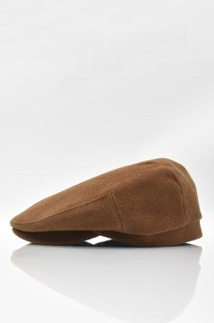 Erkek Kahve İngiliz Şapka Newsboy Kasket Flat Cap