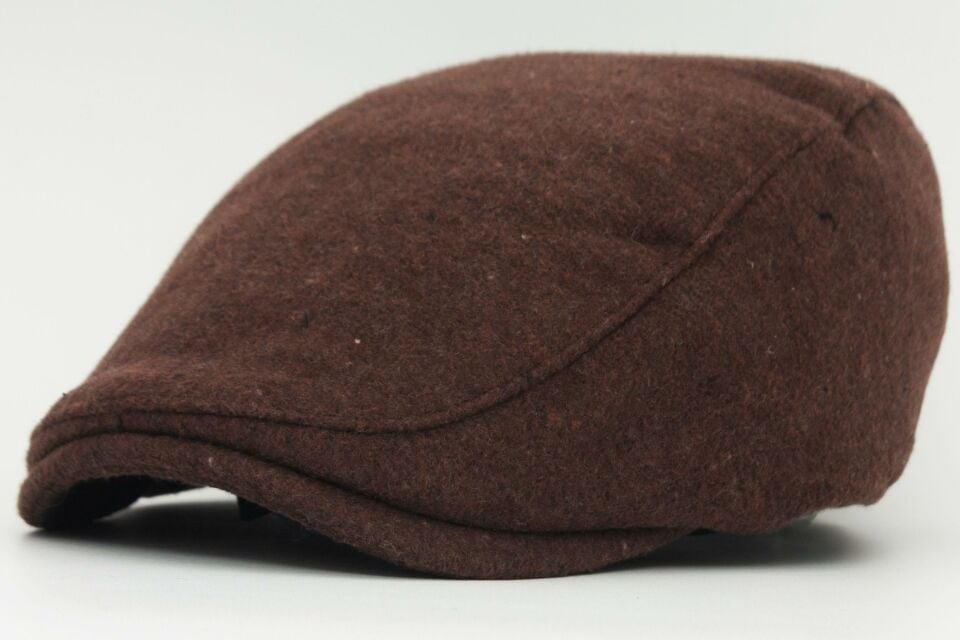 Erkek Yün Flat Cap Kasket Peaky Blinders Şapka