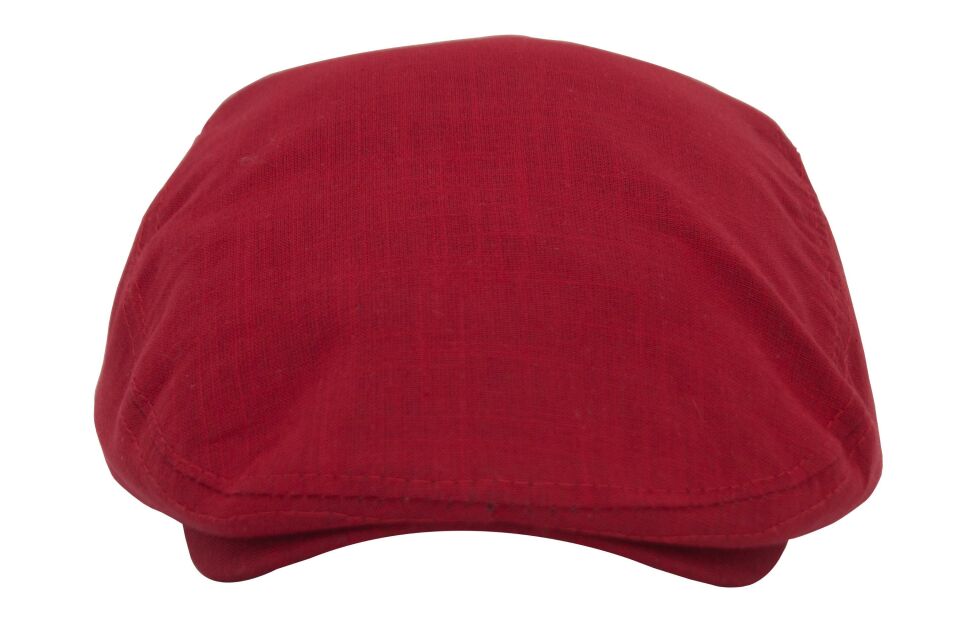 Kırmızı Kasket Pamuklu London Flat Cap Şapka