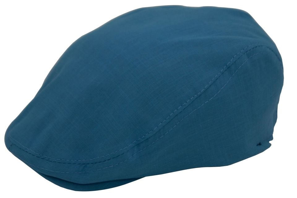 Mavi Kasket Pamuklu London Flat Cap Şapka