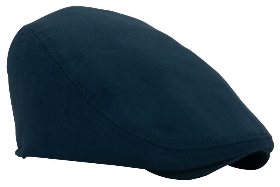 Lacivert Kasket Pamuklu London Flat Cap Şapka