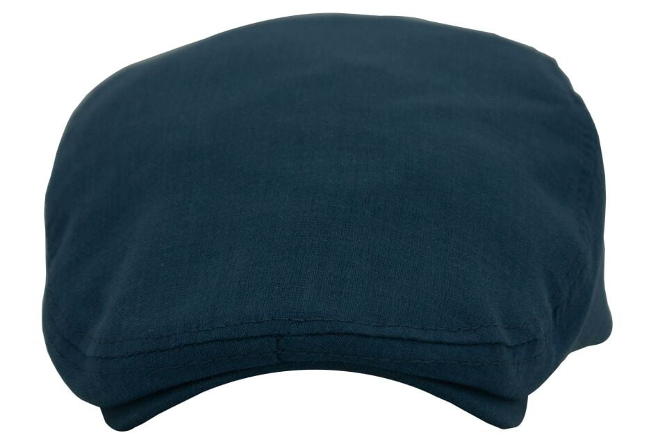 Lacivert Kasket Pamuklu London Flat Cap Şapka
