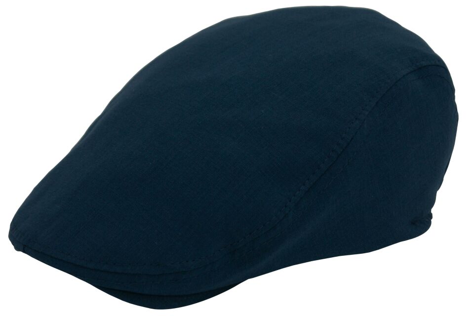 Lacivert Kasket Pamuklu London Flat Cap Şapka