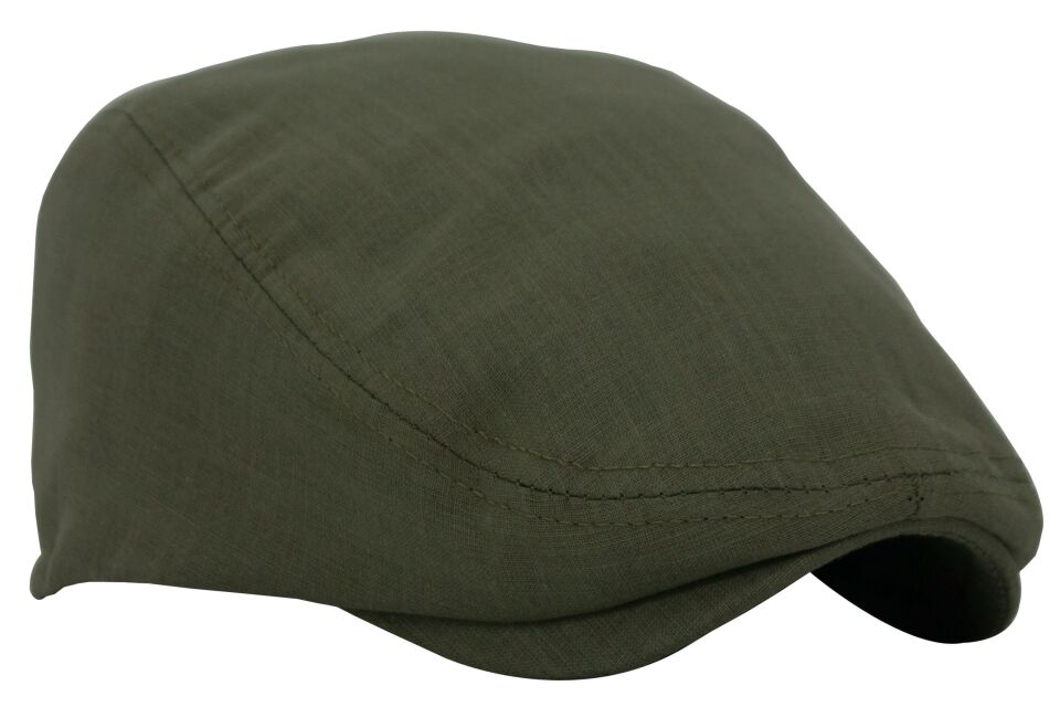 Yeşil Kasket Pamuklu London Flat Cap Şapka