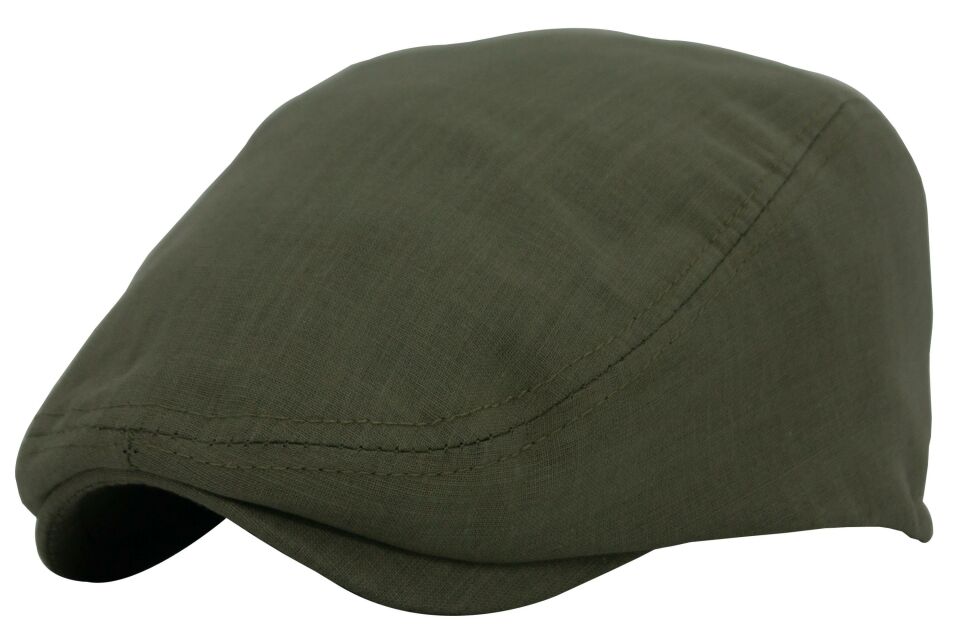 Yeşil Kasket Pamuklu London Flat Cap Şapka