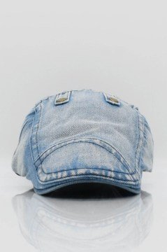 Erkek Kot Kasket Şapka Denim Taşlanmış
