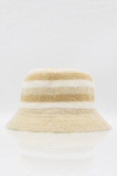 Angora Yünü Camel Renk Bucket Şapka