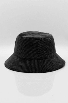 Kadife Bucket Şapka-Siyah