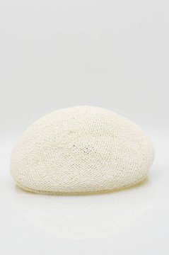 Erkek Yazlık Şapka Özel Tasarım Hasır Kasket Ascot Cap - Beyaz